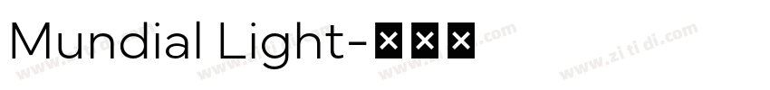 Mundial Light字体转换